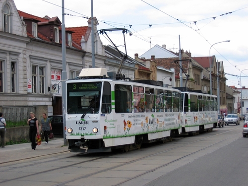 CELOPOLEP - tramvajová souprava T6 + T6 (bez oken)