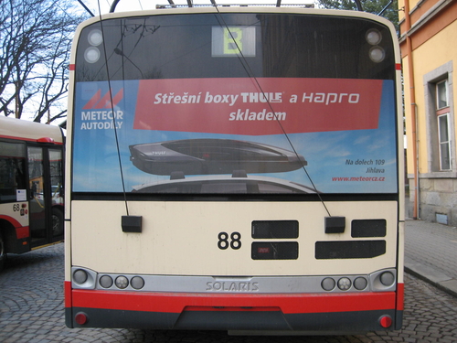 Fólie na zádi trolejbusu (cca. 240x84 cm)