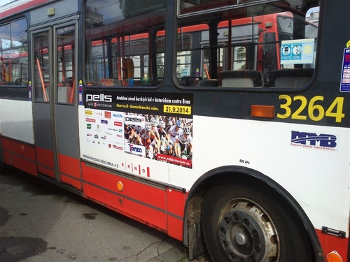 Fólie BS (100x45 cm)  - trolejbus