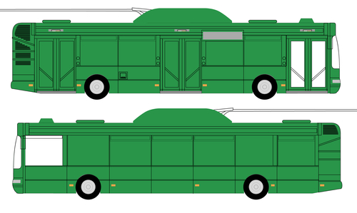 CELOPOLEP - Trolejbus Škoda 15 TR (včetně oken)