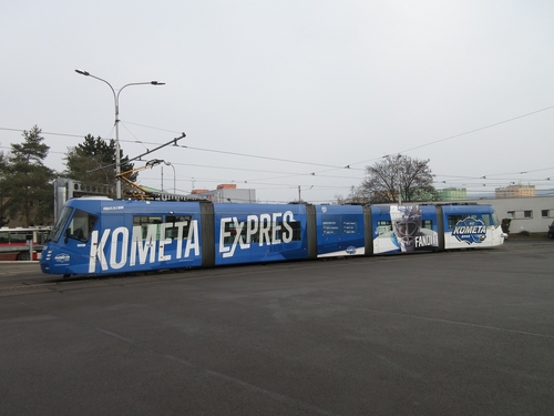 Referenční foto: Polep tramvaje Kometa