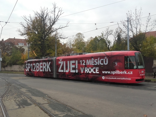 Referenční foto: Polep tramvaje Špilberk