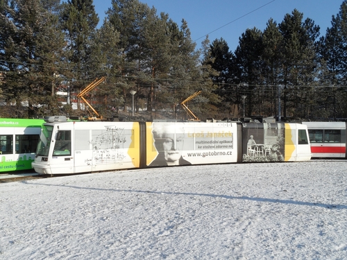 Referenční foto: Polep tramvaje Leoš Janáček