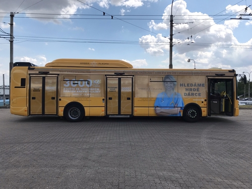 Referenční foto: Polep autobusu Amber Plasma