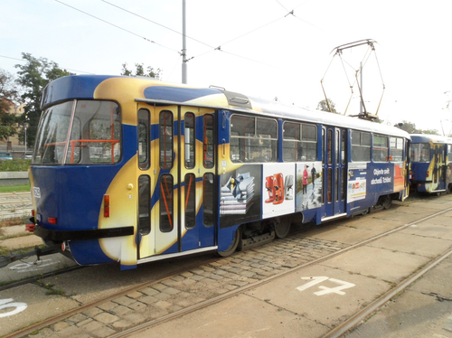 Referenční foto: Polep tramvaje Tchibo