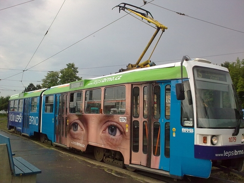 Referenční foto: Polep tramvaje Lepší Brno