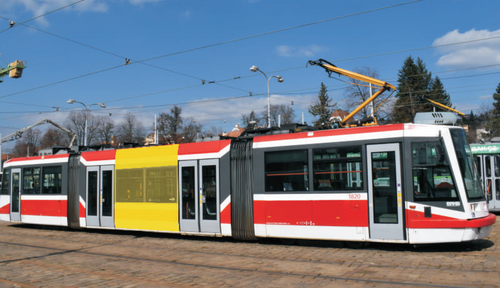 TRAMBOARD – nástupní strana (pouze tramvaj ANITRA) (cca 3 × 3 m)