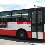 Fólie QS (220x45 cm) - trolejbus, autobus