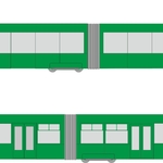 CELOPOLEP - tramvaj EVO2 (bez polepu oken)