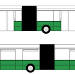 CELOPOLEP - Autobus (kloubový) (podokenní pás)